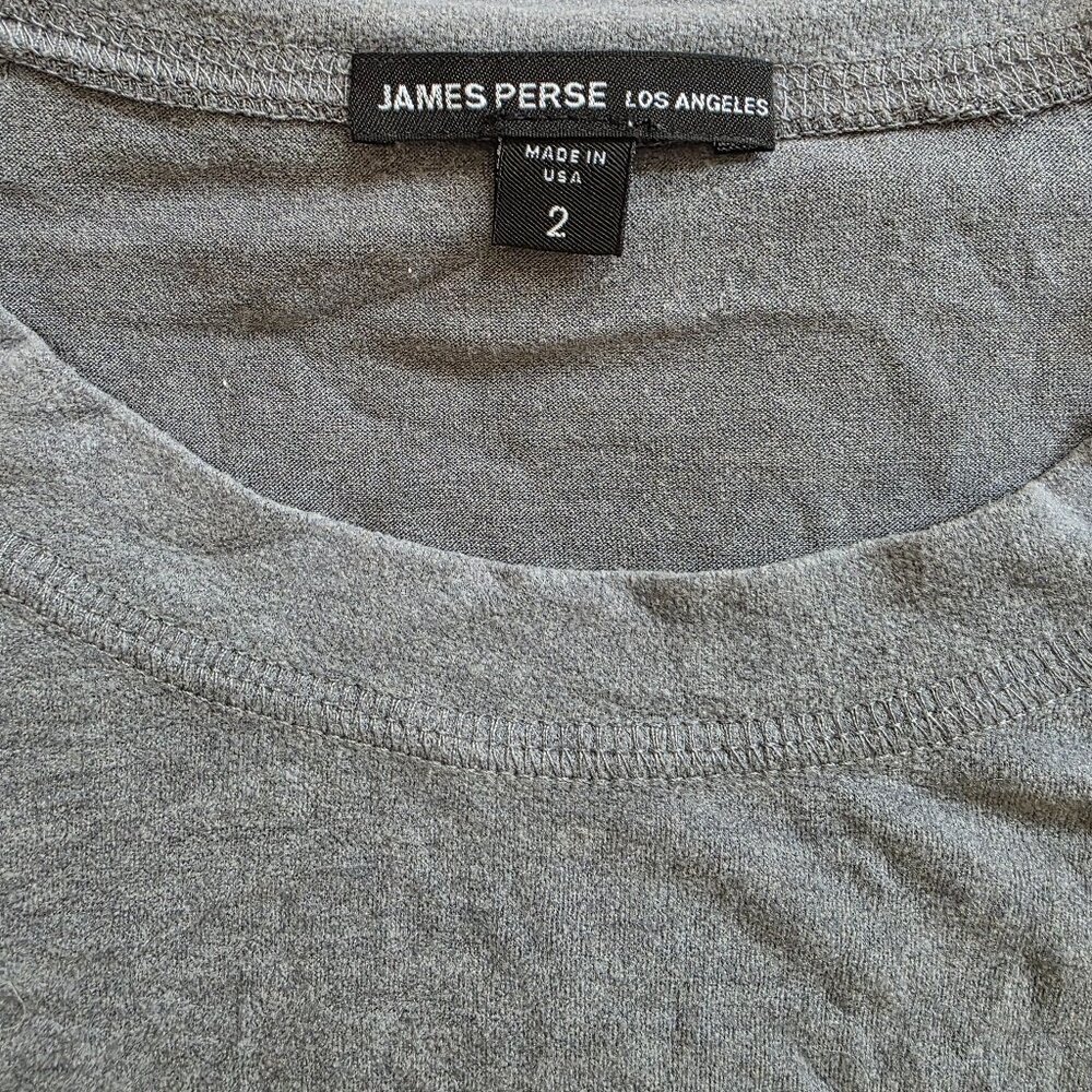 James Perse Grey Sky Pigment Sweater Size 2